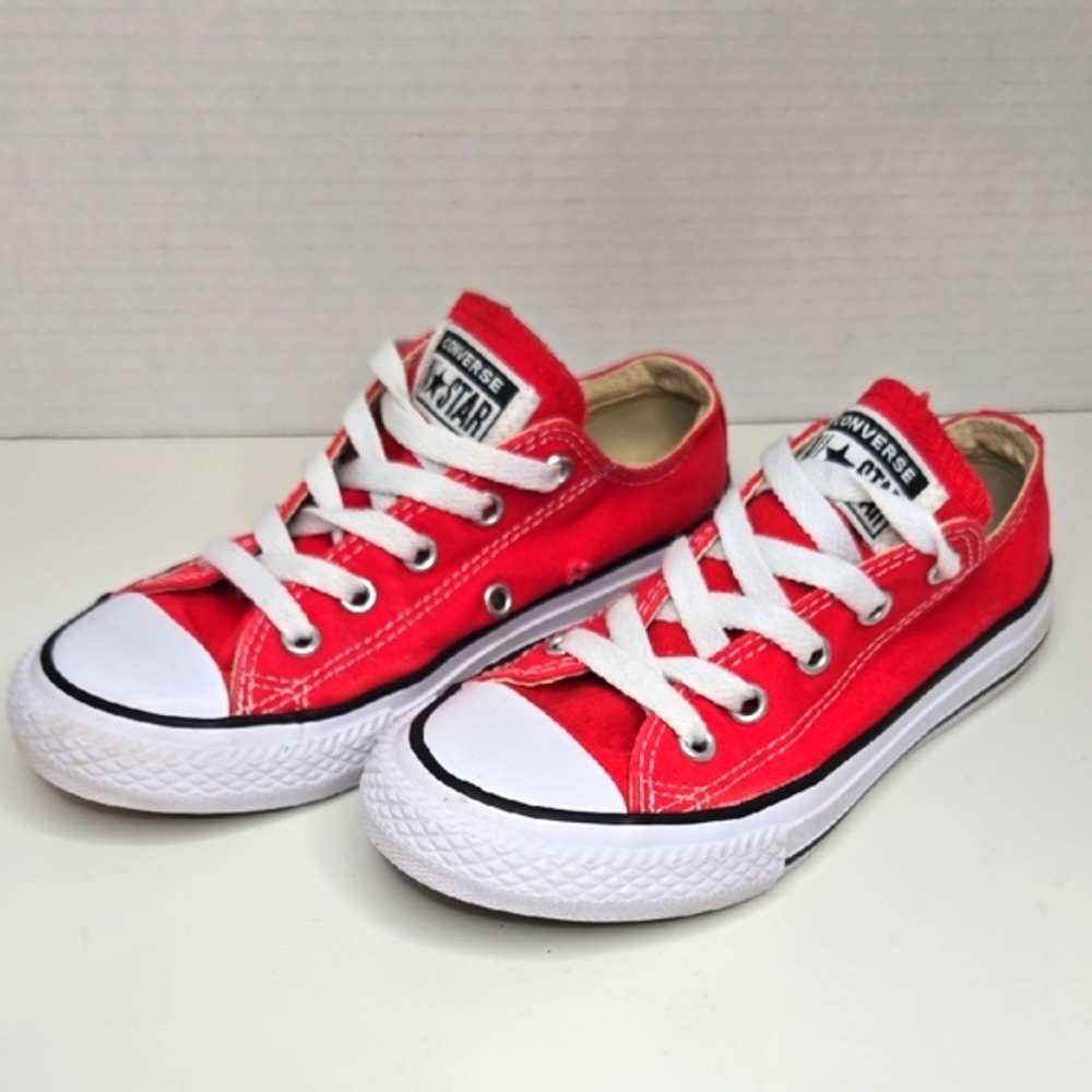 Converse Red Low-Top Sneakers